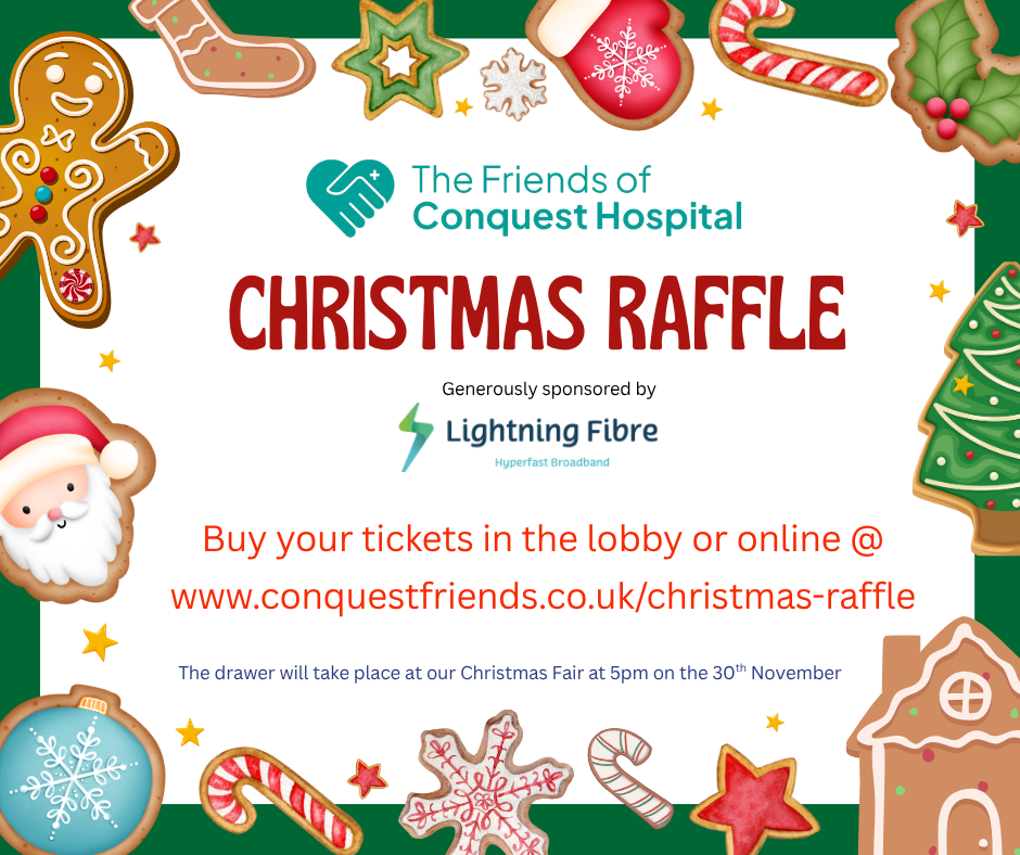 Friends of Conquest Hospital Christmas Raffle 2025